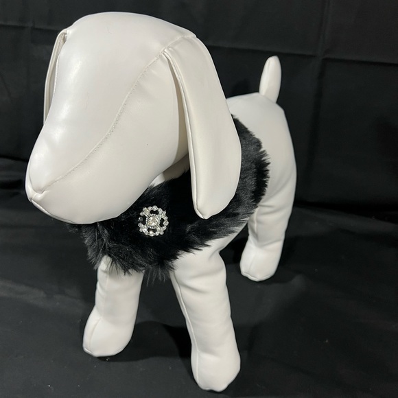 Other - Ruff Ruff Couture black faux fur wrap for small dog - BOGO 50% OFF